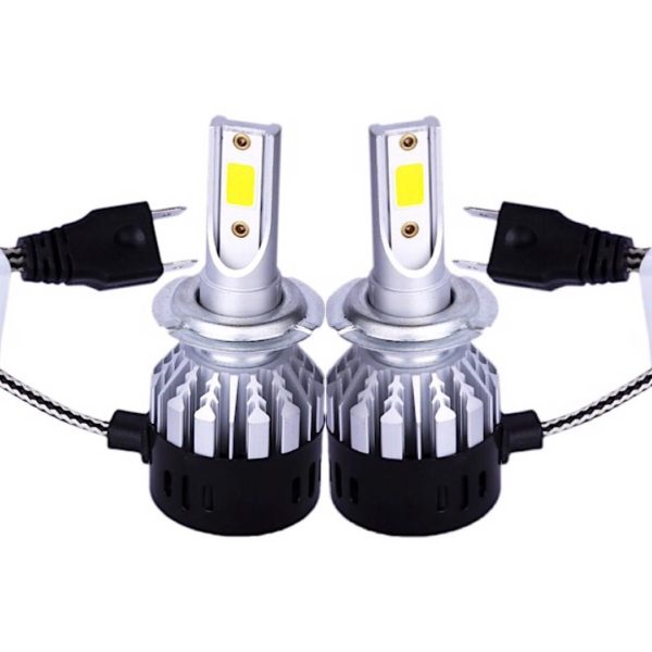 لامپ هدلایت خودرو D11 مدل COB H7 (سفید) بسته دو عددی