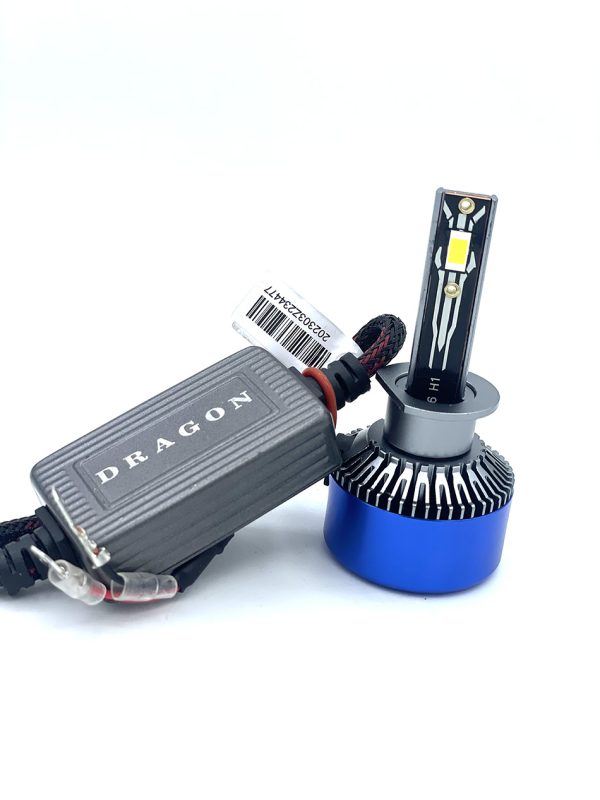 لامپ هدلایت خودرو DRAGON مدل H1 (سفید) بسته دو عددی