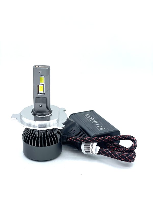 لامپ هدلایت خودرو D100 مدل H4 (سفید) بسته دو عددی